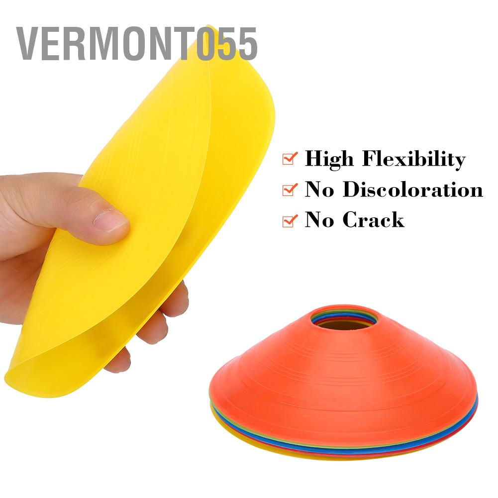 Vermont055 Vermont055 10 chiếc Đĩa hình nón Mini Field thực tế Dụng cụ đánh dấu Bóng đá Thể thao Công đào tạo tốc độ