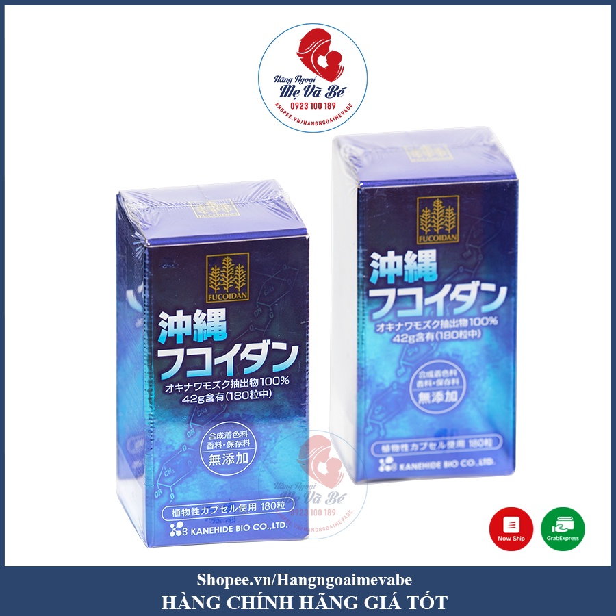  Viên tảo uống hỗ trợ ung thư Fucoidan Okinawa xanh 180 viên Nhật Bản