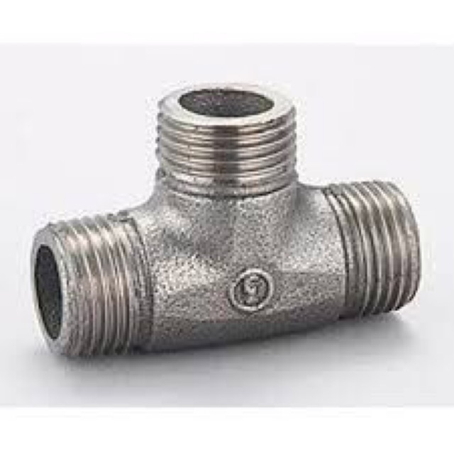 Cút,nối, tê phi 21 chân ren 15 inox