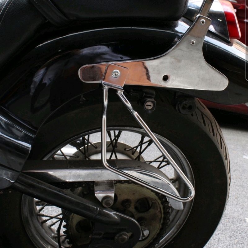 Gọng - Giá đỡ túi hông xe máy phù hợp Rebel125,Rebel250,Harley Davidson, CG125,GN125,Husky125,Yb125,Caferacer