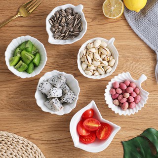 Bát sứ ăn dặm hình hoa lá sứ trắng - Nhiều size