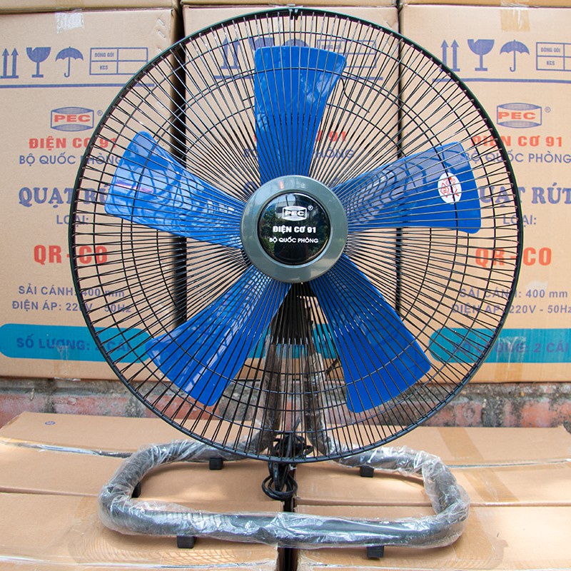 Quạt chân quỳ - Quạt sàn Điện Cơ 91 Bộ Quốc Phòng QS450 / QS400 sải cánh 450mm và 400mm