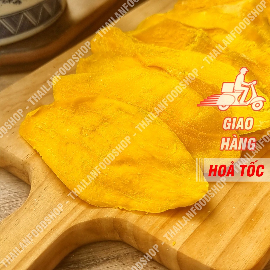 Xoài Sấy Dẻo Miếng To - Lon 500gram