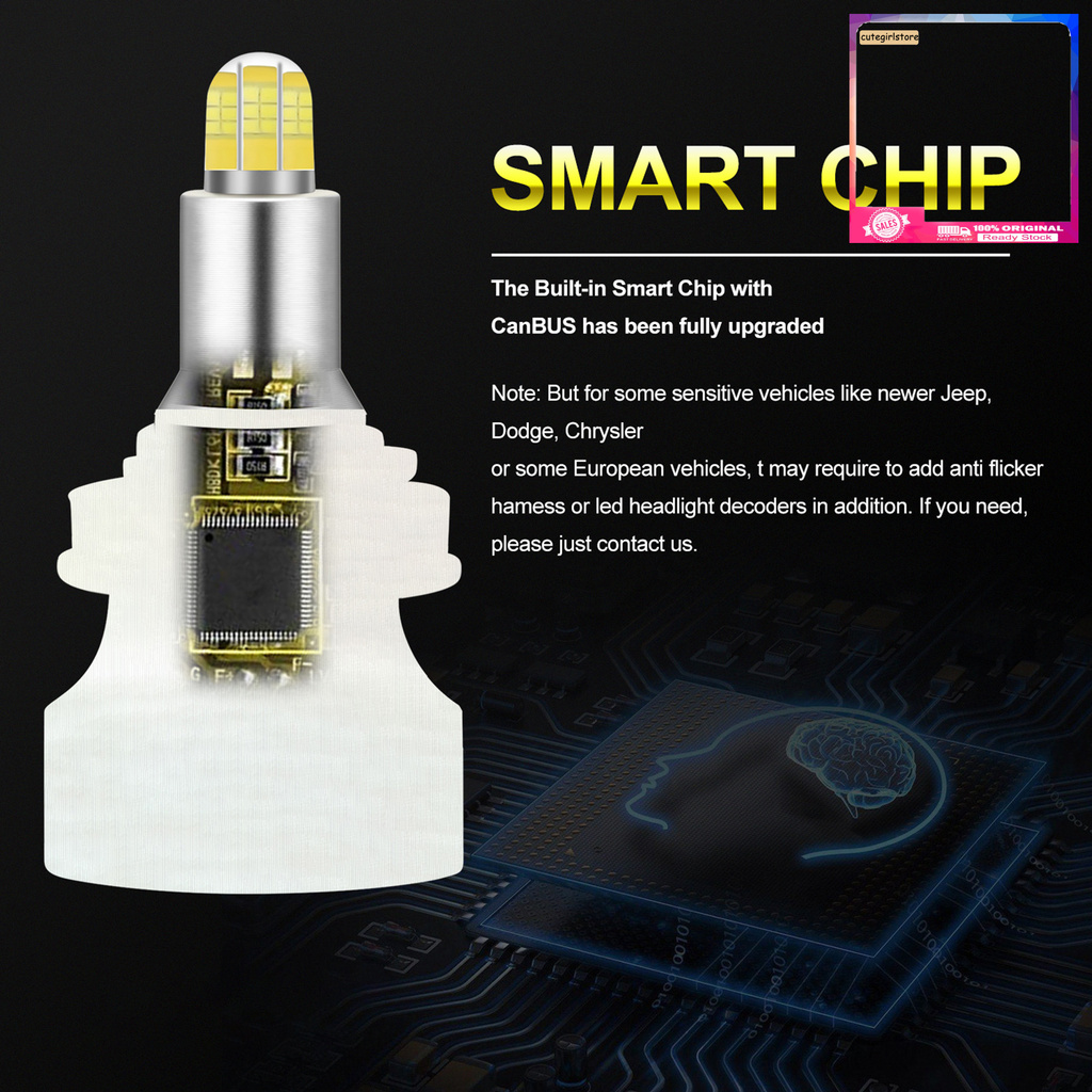 Set 2 đèn pha sương mù led 24 bóng H1 H7 H11 360 độ bằng hợp kim nhôm dành cho xe hơi