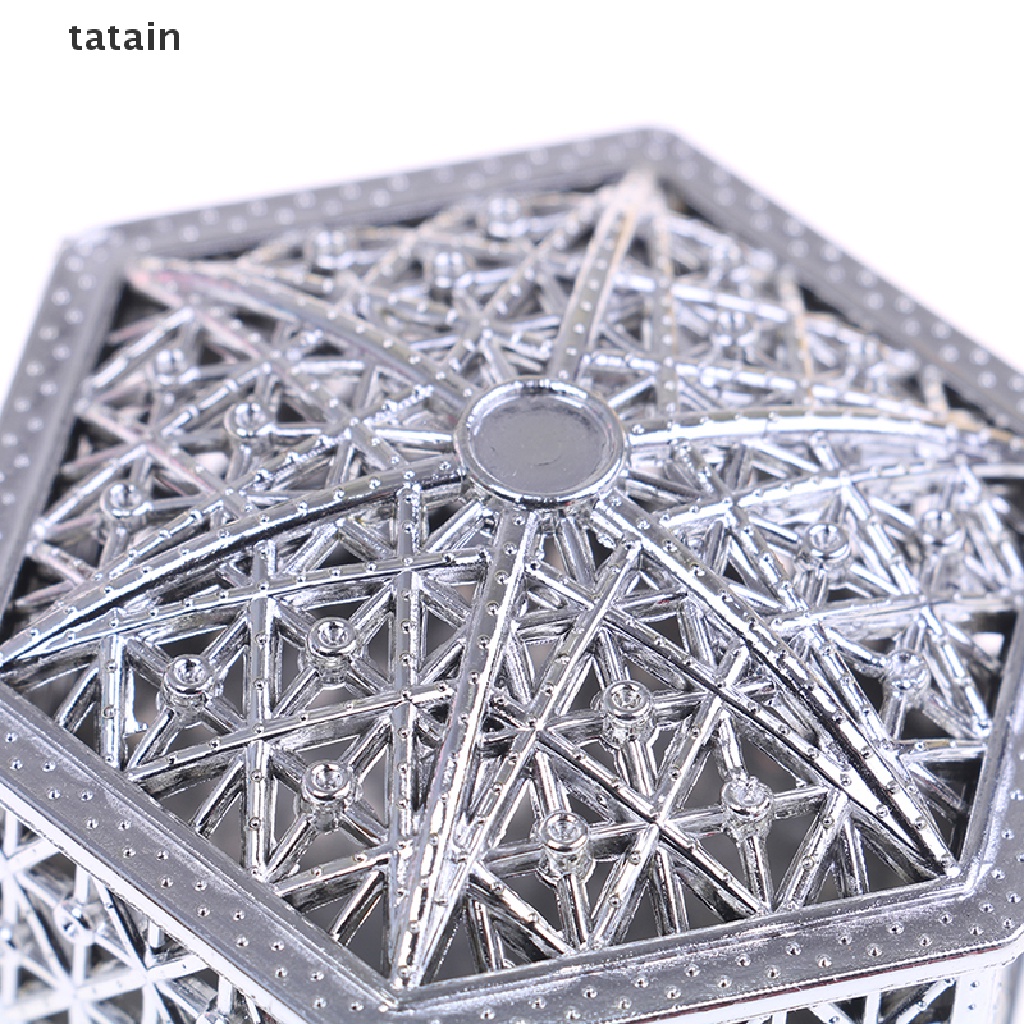 Hộp kẹo hình lục giác bằng nhựa sáng tạo hộp quà cưới sô cô la cổ điển