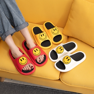 Mặt Cười Dép Nữ Mùa Hè Hoạt Hình Dễ Thương Cặp Đôi Dép Dép Sinh Viên Ký Túc Xá Dép Hộ Gia Đình Nhà Dép