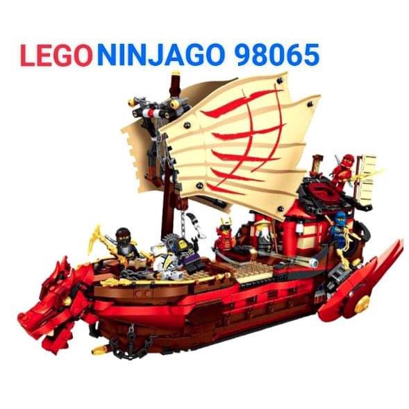 Lắp ráp xếp hình NonLego Ninjago 98065 : Thuyền Rồng Chiến Destiny Bounty Mini