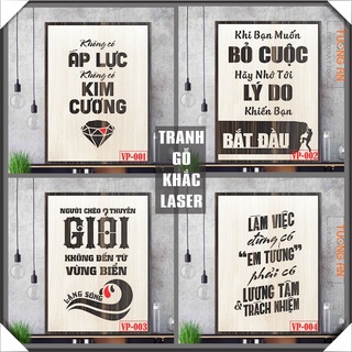[+100 Mẫu] Tranh Gỗ treo tường decor Tường An, tranh slogan tạo động lực, trang trí văn phòng, nơi làm việc cực hiệu quả