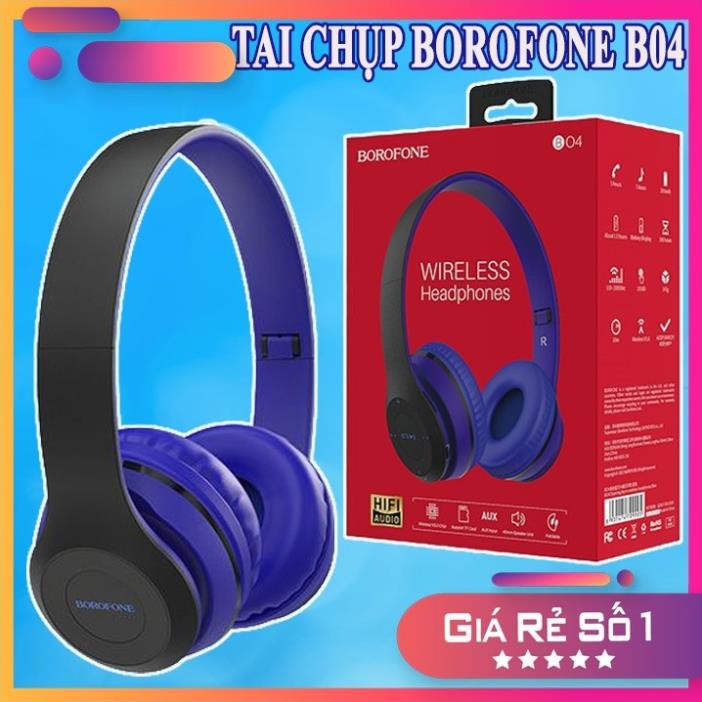 [FREESHIP] TAI NGHE BLUETOOTH BOROFONE B04 CHỤP TAI - Chuẩn Kết Nối V5.0 - PHỤ KIỆN CÔNG NGHỆ HÀ NỘI - 16003