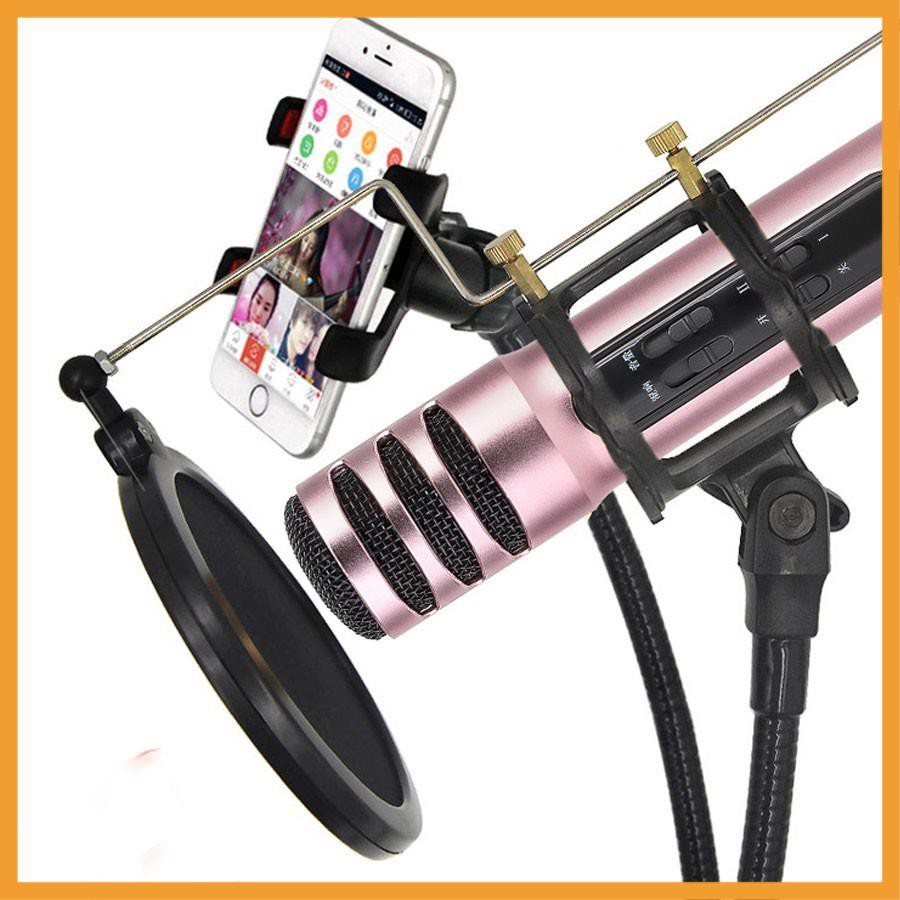 ⚡FREE SHIP⚡ Micro Live Stream C7 + Hát Karaoke Trên Điện Thoại Hỗ Trợ thu âm - chính hãng - BH 3 tháng