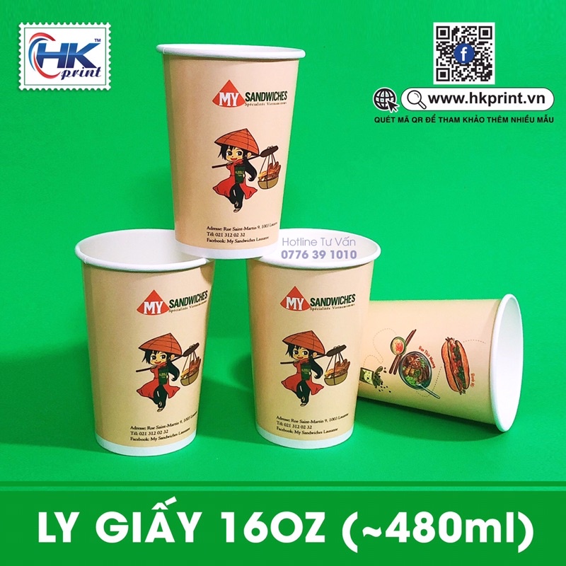 Ly giấy in offset full ly Hkprint.vn ( Quận 12) giao hàng miễn phí