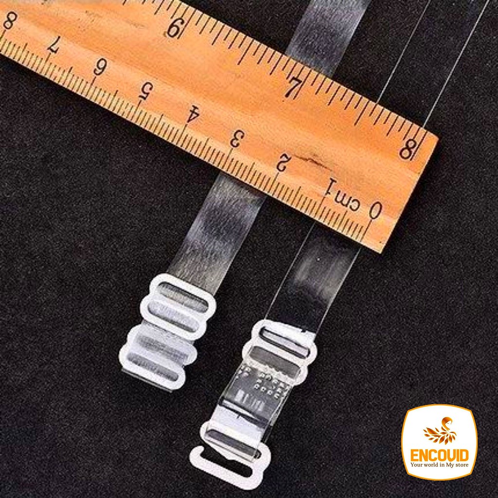 Dây quai áo lót trong suốt nhựa dẻo siêu dai siêu bền giá rẻ ENCOVID DQT02