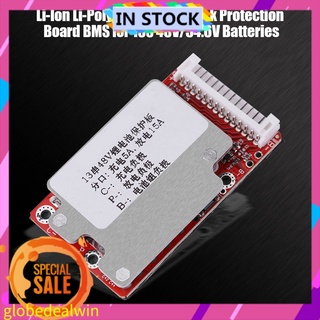 Bảng mạch bảo vệ pin Li-ion Lithium 18650 13S 45A 48V/54.6V BMS PCB OB chuyên dụng