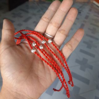 Chỉ đỏ may mắn mix 1 bi bạc ta