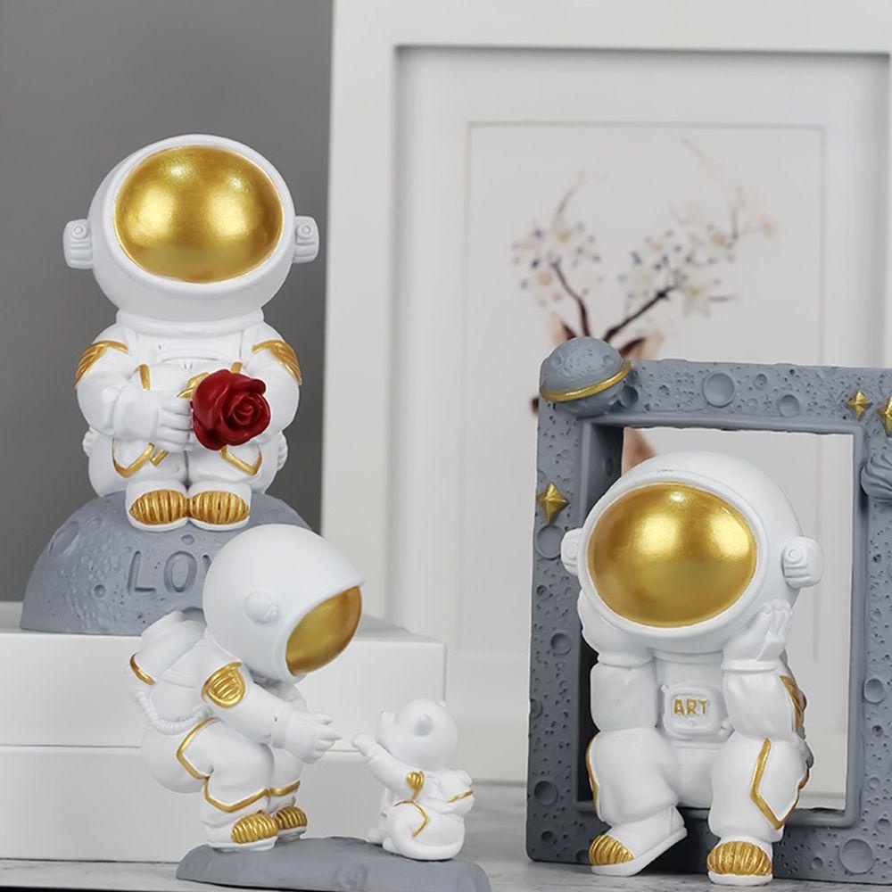 KUNHEV Mô Hình Tượng Phi Hành Gia Bằng Nhựa Resin Treo Tường Trang Trí Nhà Cửa