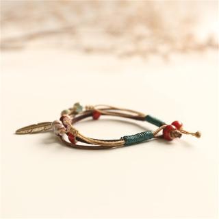 Vòng Tay Phối Hạt Gốm Sứ Phong Cách Vintage