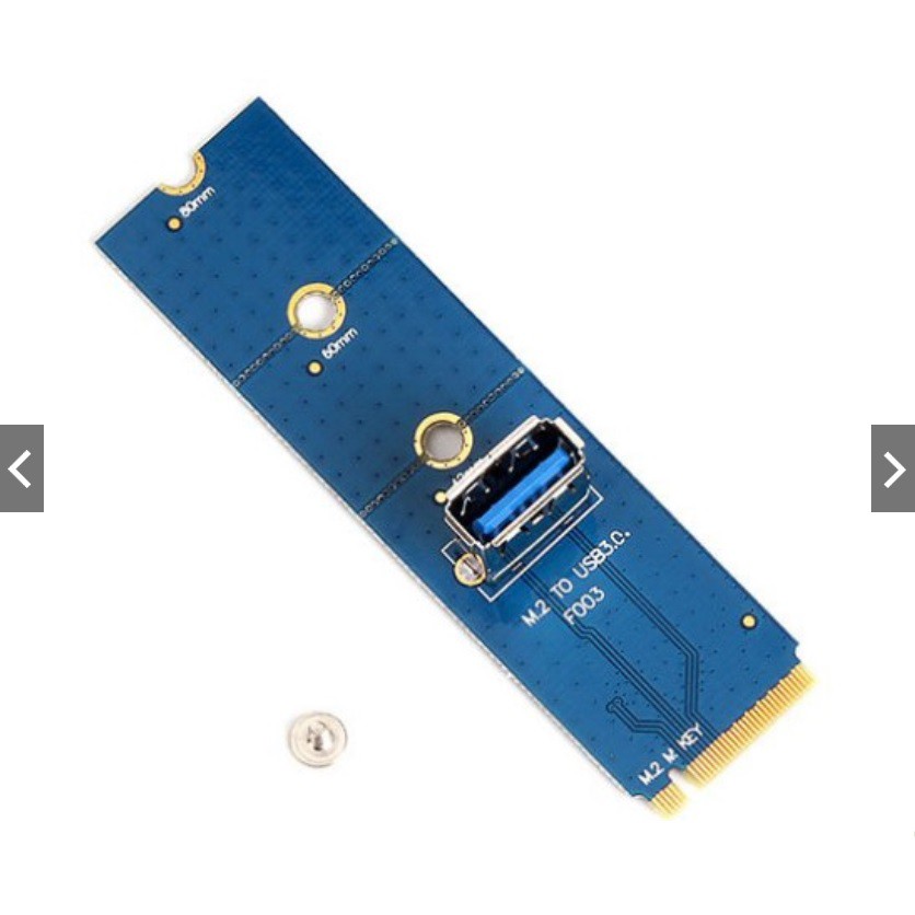 Mạch chuyển M2 to PCIe USB 3.0 (mới nhất)