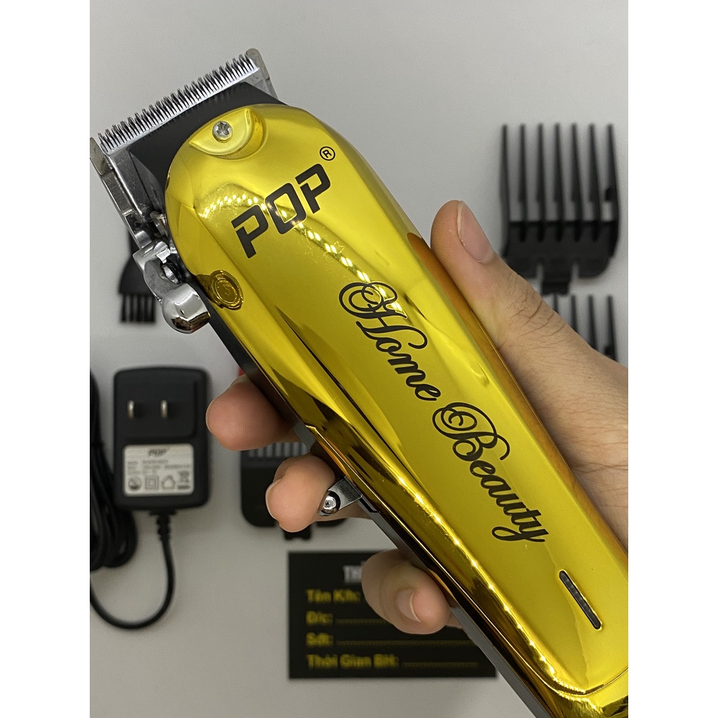 Tông đơ cao cấp cắt tóc nam giá rẻ POP P36 màu vàng đen công suất 10w - GUKAVO
