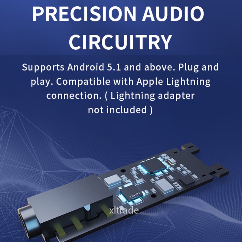 Cáp KhuếCh ĐạI Âm Thanh ChuẩN SEVENHERTZ 71 7Hz 71 USB DAC AMP USB-C Sang 3.5mm PCM384 DSD128 Chuyên DụNg