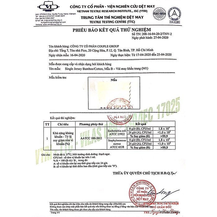 Khẩu Trang UV Kháng Khuẩn Couple TX AFA 6015