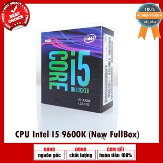 Bộ vi xử lý / cpu intel core i5-9600k