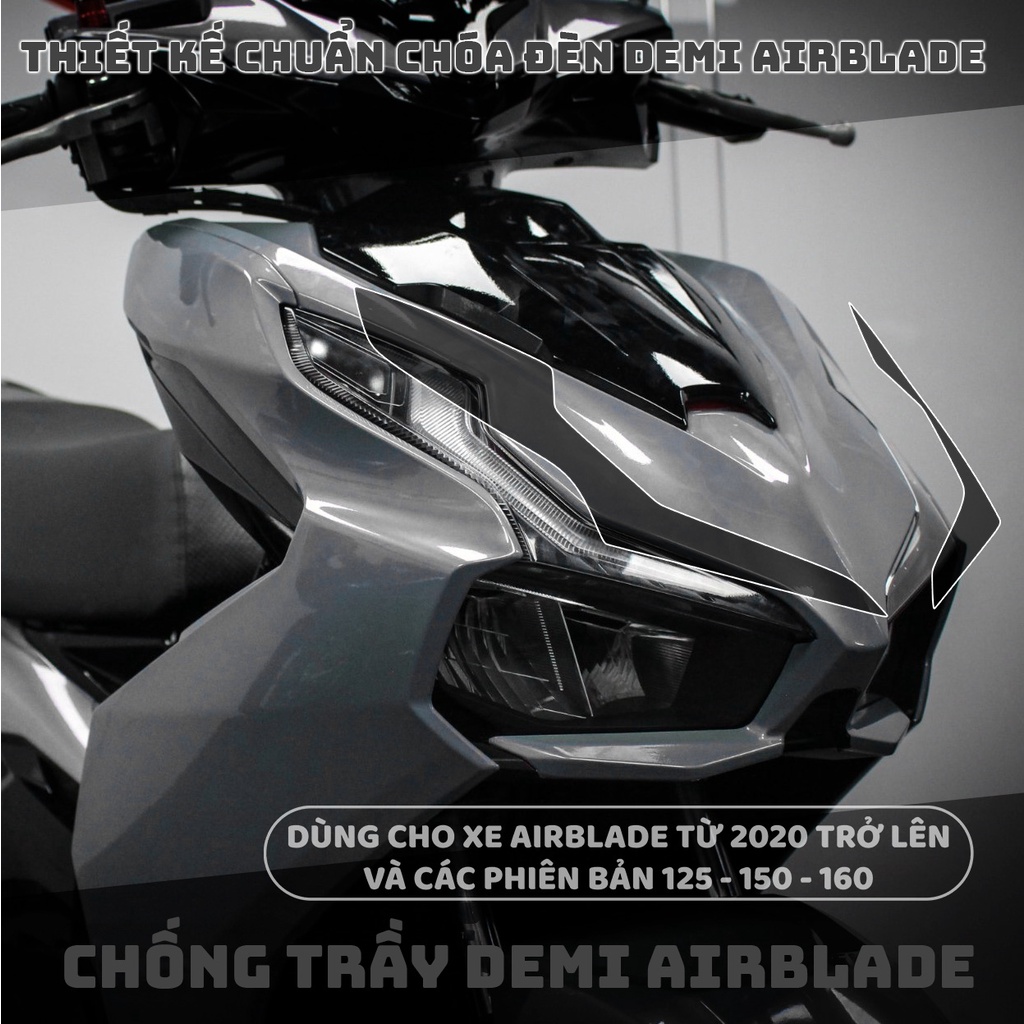 Miếng dán DEMI AIRBLADE màu KHÓI chống trầy xước XI NHAN HONDA AIRBLADE