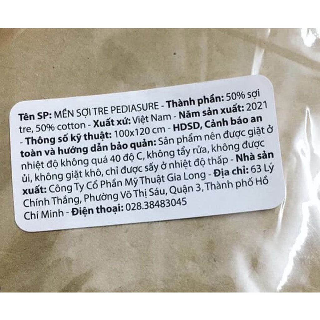 MỀN SỢI TRE CHO BÉ QUÀ TẶNG SỮA PEDIASURE