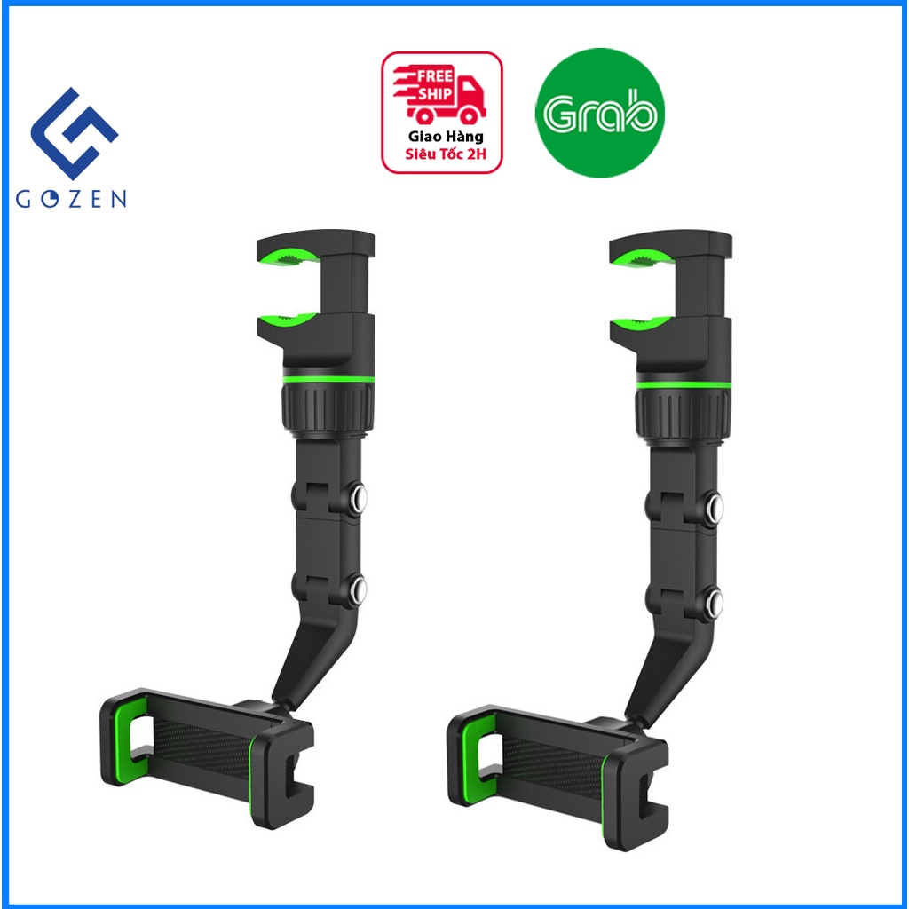 Giá treo điện thoại gương chiếu hậu xoay 360, kẹp ghế sau ô tô, kính chiếu hậu, giá sách, lưng ghế.