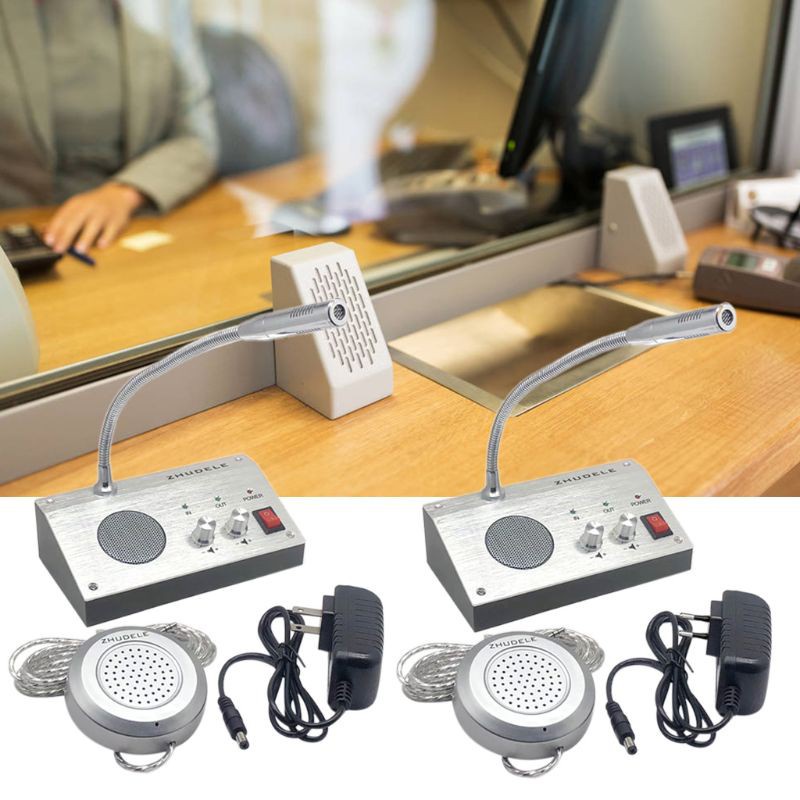 Điện thoại liên lạc nội bộ 2 chiều không cần tiếp xúc tiện dụng cho ngân hàng/bán vé