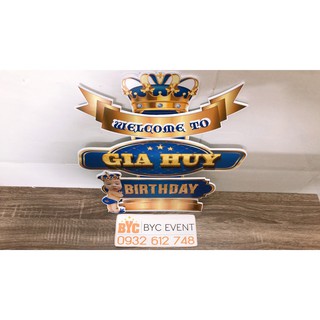 Cây Welcome trang trí sinh nhật
