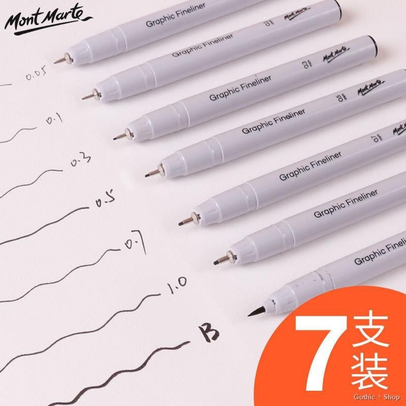 BỘ 7 CÂY BÚT LINE MONT MARTE (KHÁNG NƯỚC) - MM-LINE-SET7