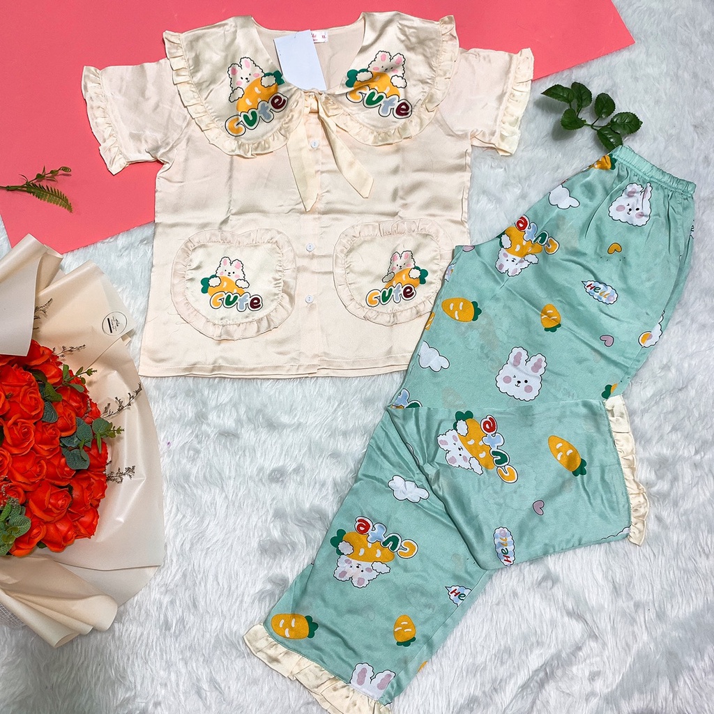 [ XẢ GIÁ RẺ ] Bộ Pijama Dài Chất Lụa Satin Sang Chảnh Cho Các Nàng - Hàng Đẹp | BigBuy360 - bigbuy360.vn