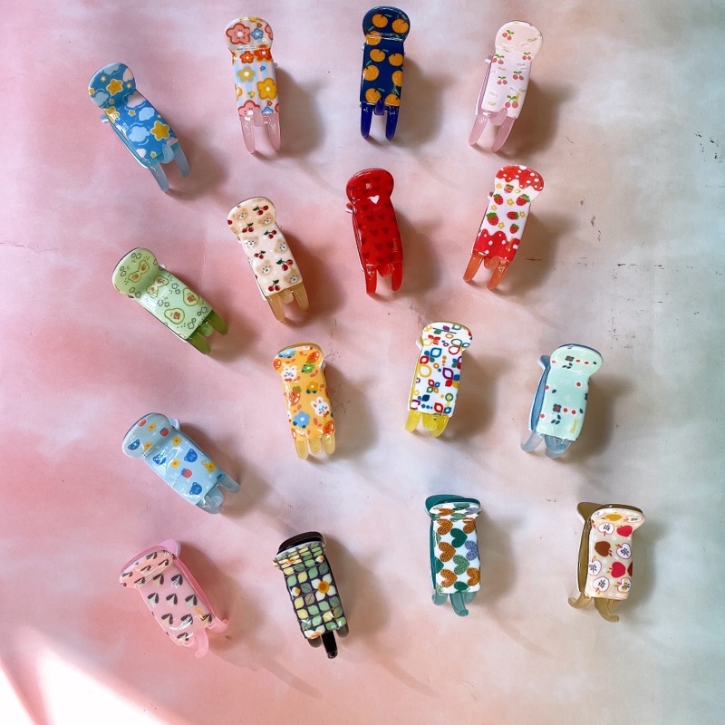 {Ảnh thật} BẤU TÓC VINTAGE, HOẠ TIẾT NHÍ XINH XẮN, HÀNG ĐẸP DÀY DẶN BÓNG MƯỢT