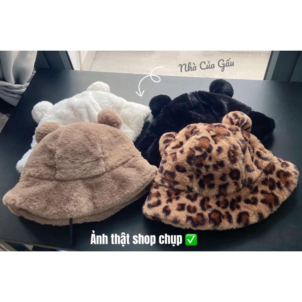 Mũ len lông cục bông cao cấp siêu cute nhìn là mê