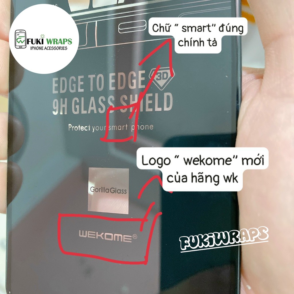 Kính Cường Lực WK KingKong 3D Full Màn Hình 13ProMax 12ProMax 11ProMax XSMAX X 7PLUS -- FUKISHOP