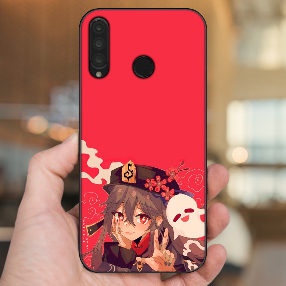 Ốp lưng Huawei P30 Lite, Nova 4e viền đen in hình Hutao Genshin Impact