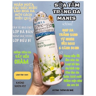 Sữa tắm trắng da Manis White Body Shampoo Nhật Bản
