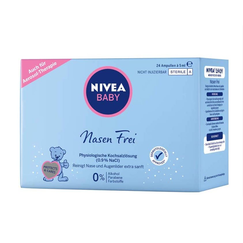 Nivea Nước Muối Sinh Lý Trẻ Em – Nội địa Đức 24 Ống 24*5ML