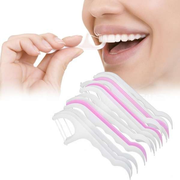 Combo 2 túi chỉ nha khoa 2 trong 1 vệ sinh răng miệng chống viêm nướu, sâu răng