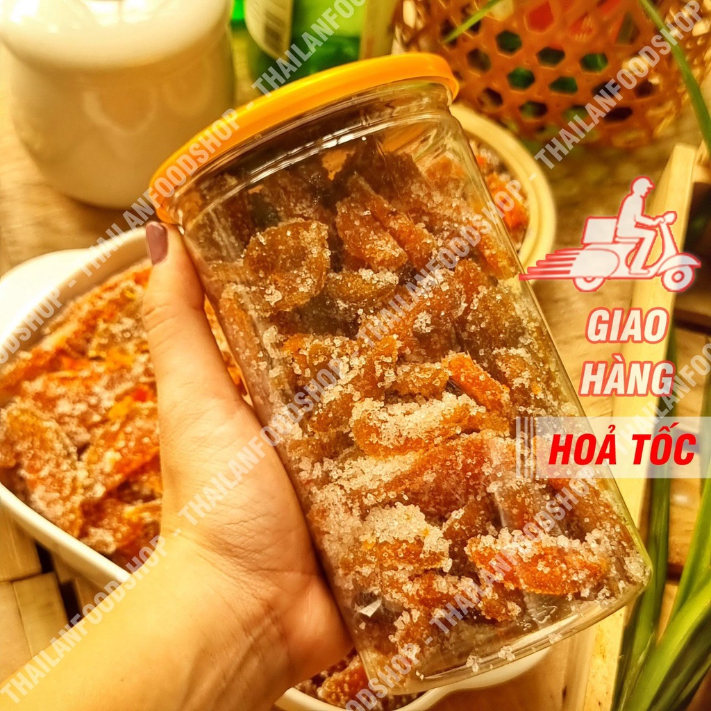 Mứt Cóc Cay Chẻ Lát Lon 500gr