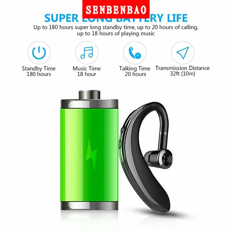 Tai Nghe bluetooth Không Dây Senbenbao S109 Chống Tiếng Ồn HD Kèm MIC Dùng Cho Android