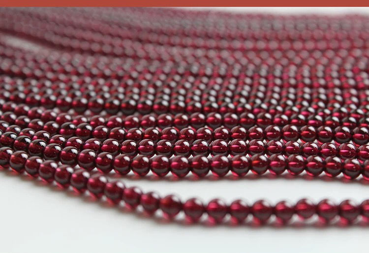 Garnet Tự Nhiên Vòng Tay Nữ Vòng Dâu Tây Vòng Đeo Tay14kGói Hạt Vàng Bạn Gái Trang Sức Cô Gái Trang Sức Tươi