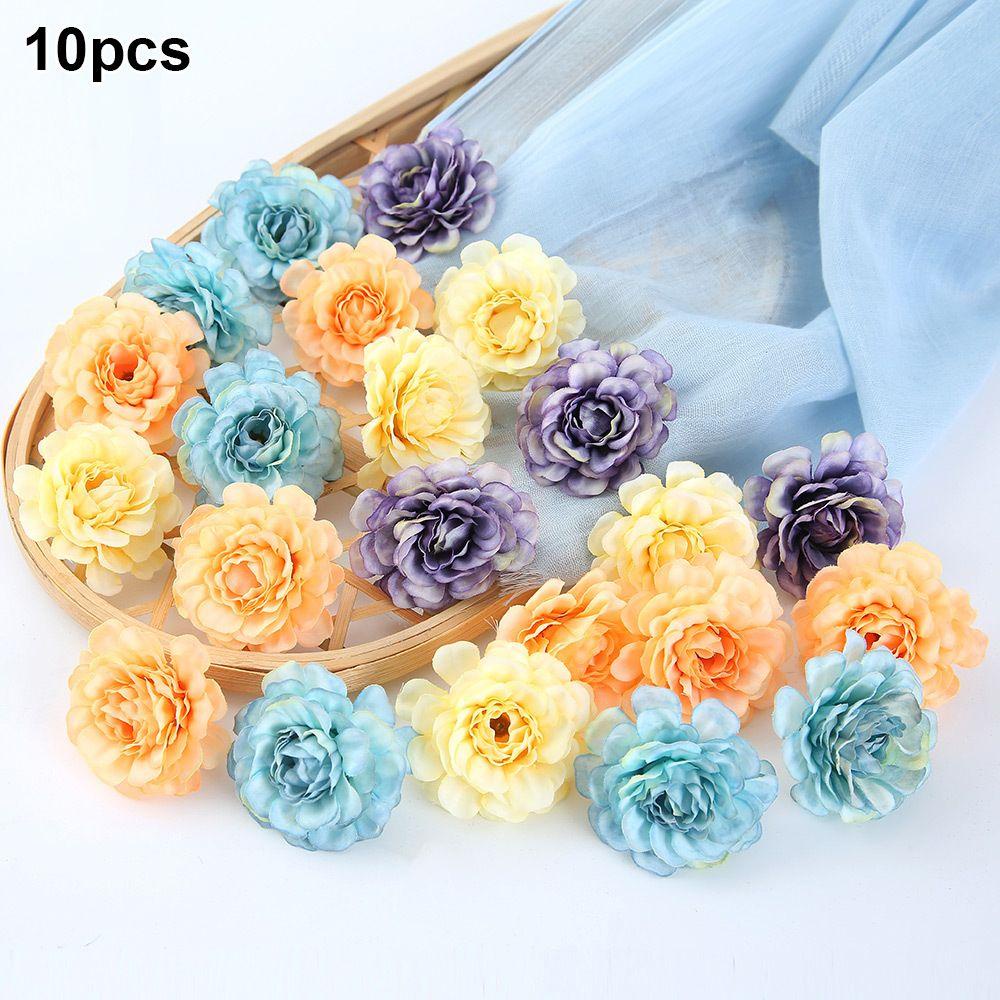 Set 10 Bông Hoa Giả Trang Trí Tiệc Sinh Nhật / Đám Cưới