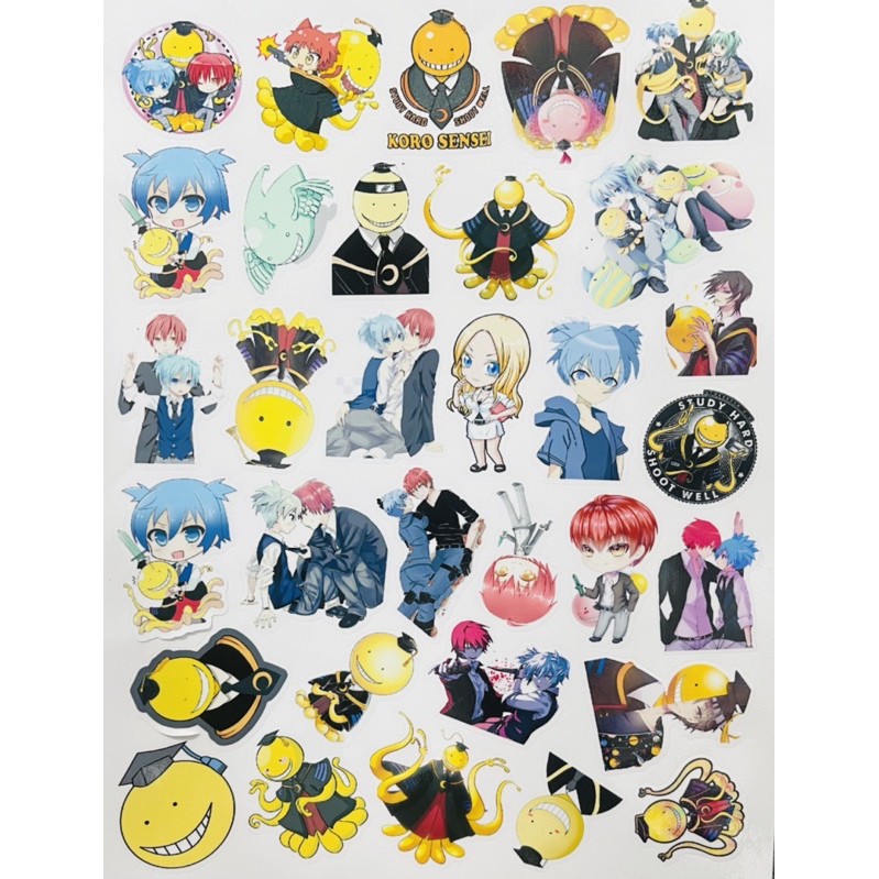 Combo 31-62 Sticker dán học viện anh hùng my hero acamedia