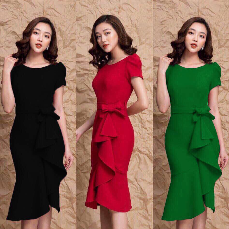 Đầm body bèo nơ sang trọng