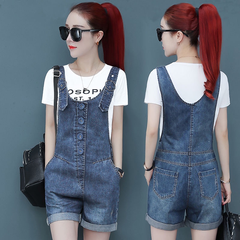 Váy yếm ngắn kiểu cao bồi Hàn Quốc thiết kế trẻ trung cho nữ sinh