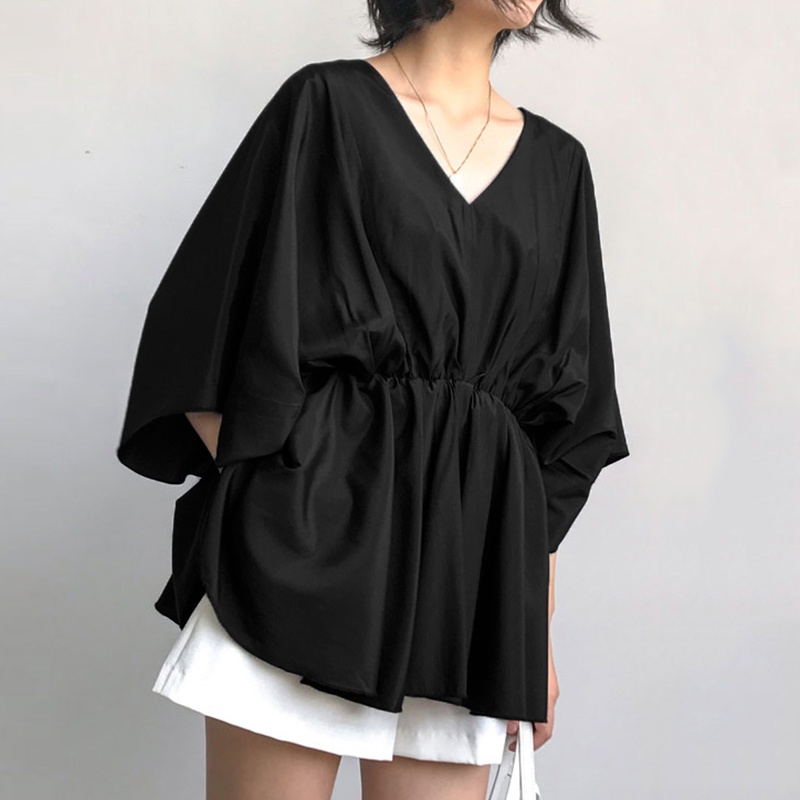 Áo ZANZEA tay lửng cổ chữ v thời trang dành cho nữ