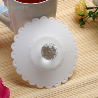 Cha ˇLace Silicone Diamond Cup Lid Thermal Insulation Cup Cover