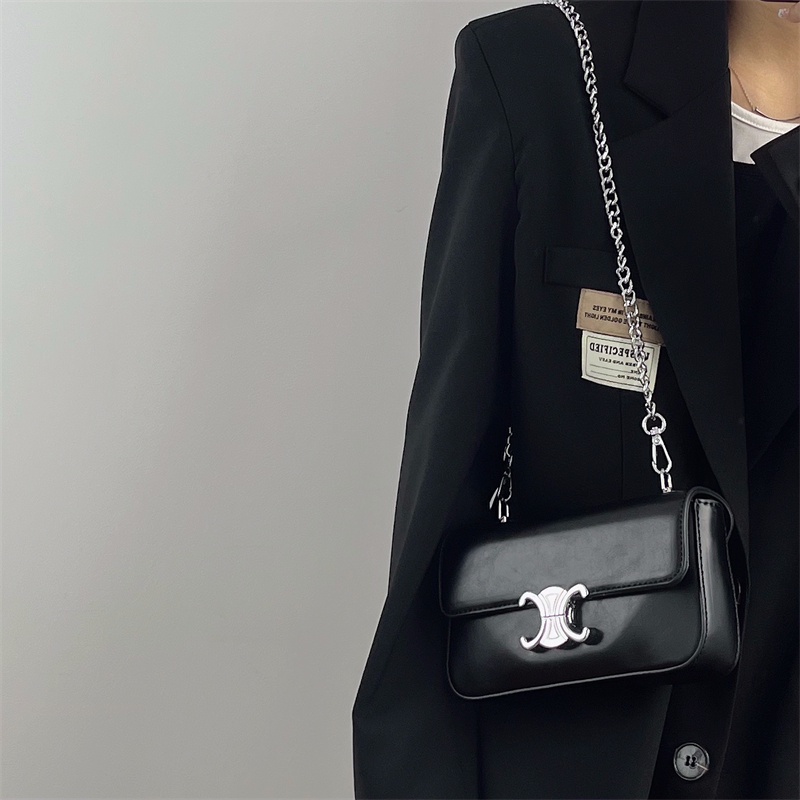 Túi Đeo Chéo Hình Vuông Nhỏ Màu Trơn Có Khóa Hàng Mới 2022