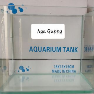 Bể cá đúc uốn cong 2 mặt 18 x 13 x 15 cm